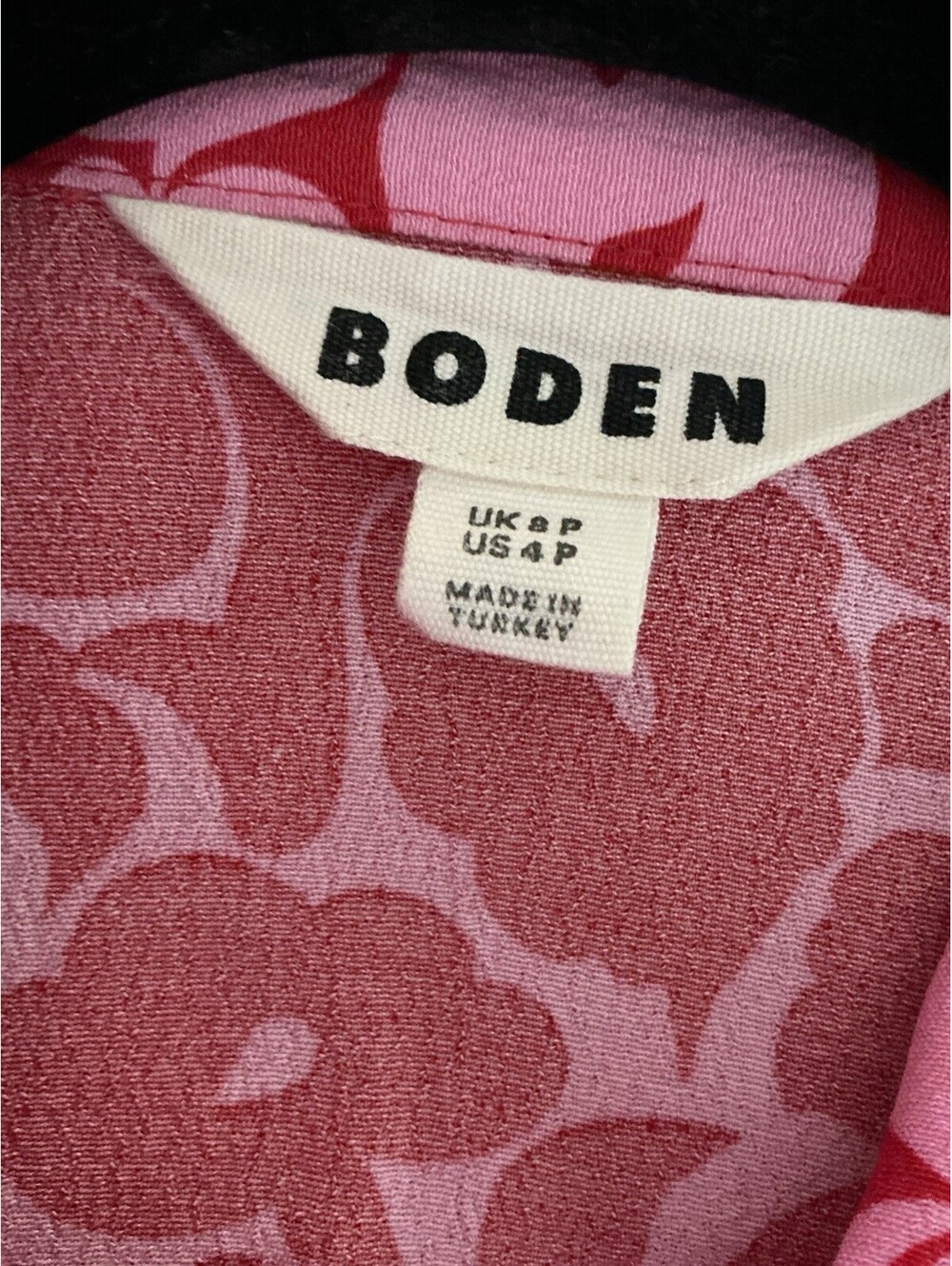 Boden Dress Size 4 Floral Print Jersey Midi Tea -Missing Belt !!! - Picture 2 of 6